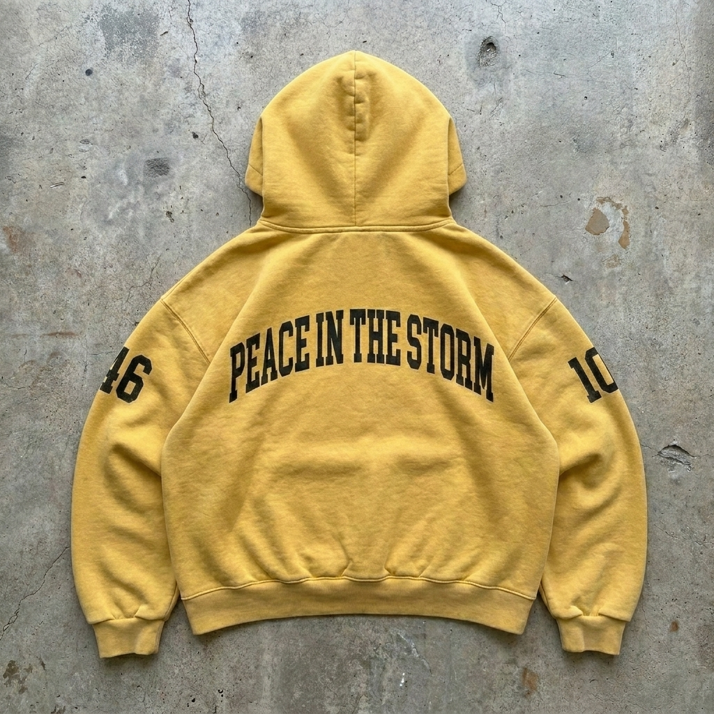 Still Waters - Heavyweight Gold Hoodie