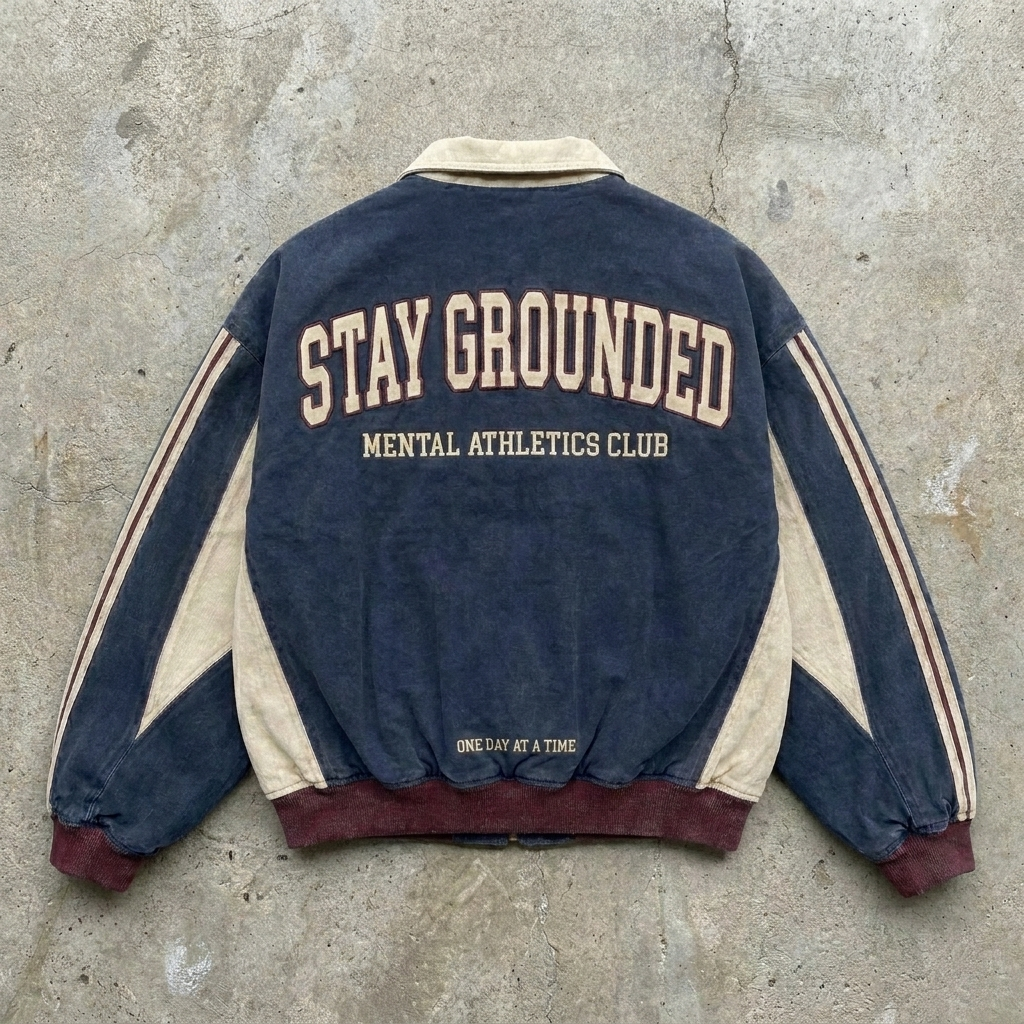 Ground Rule - Vintage Blue Zip Jacket