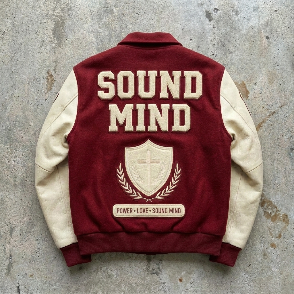 Sound Doctrine - Premium Burgundy Varsity Jacket