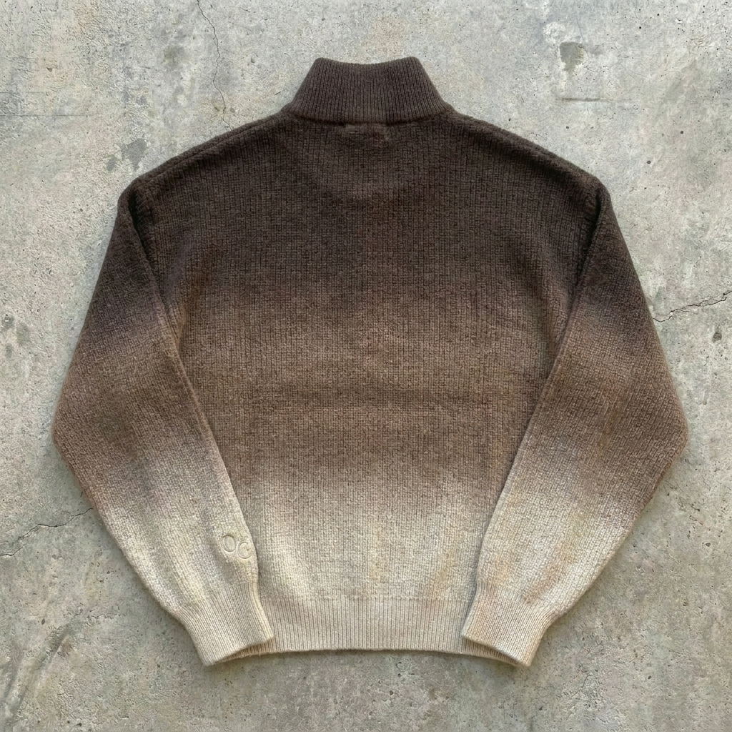 By Grace - Mocha Ombre Quarter-Zip Sweater