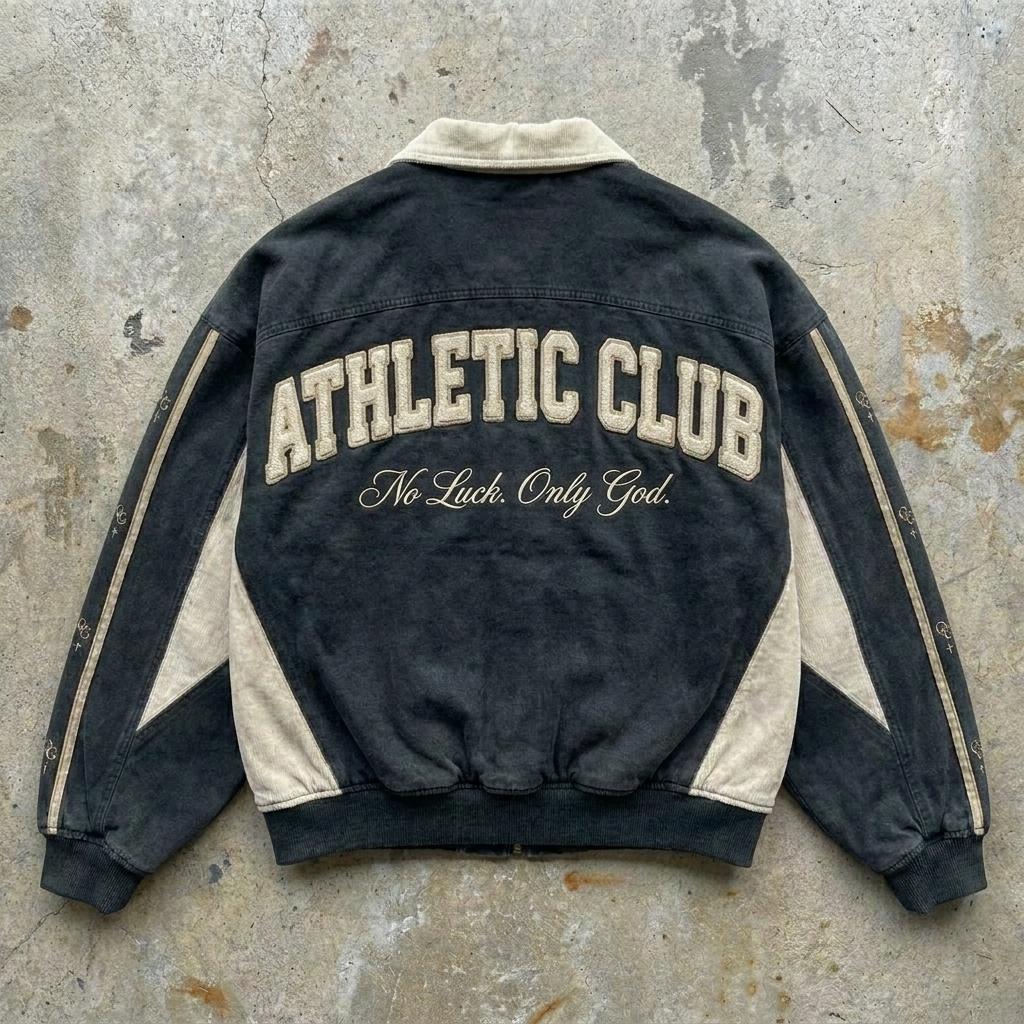 Only God Athletic - Vintage Black Track Jacket
